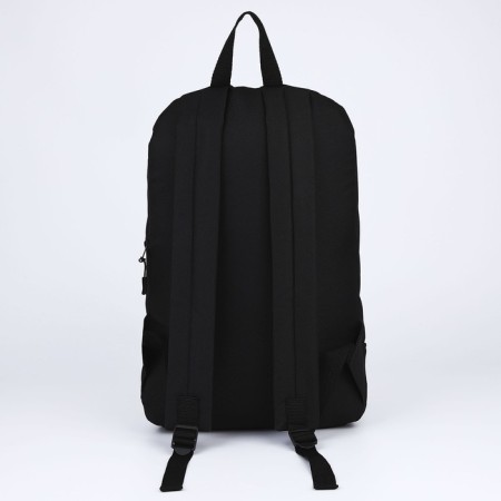 School textile Backpack 46x30x10 cm, vertical pocket, green color-3