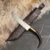Knife Pchak Sharkhon - Chirchik, Saigak curved, Garda tin engraving. ShH-15 (11-12 cm)