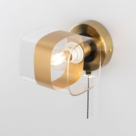 Sconces Citilux "Virta" CL140311, 12x12 cm, 1x60W, E14, brown color-12