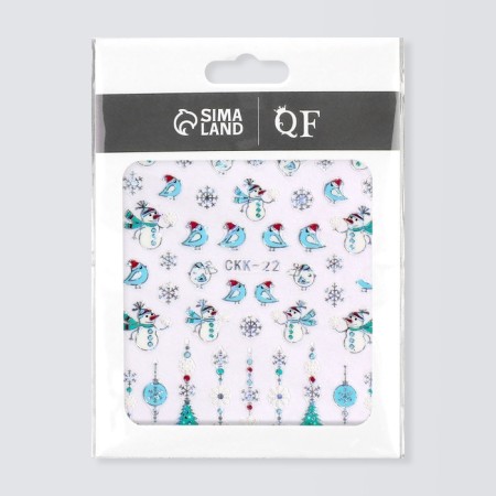 Nail stickers 9.5*6.5cm New Year CKK-22 Vygotokv COMP-3