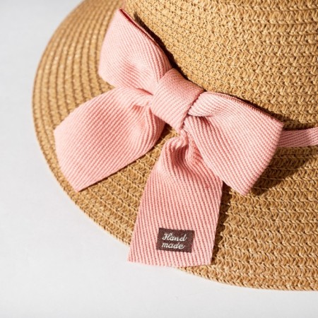 Kit for a girl (hat rr 52, handbag) minku brown color-1