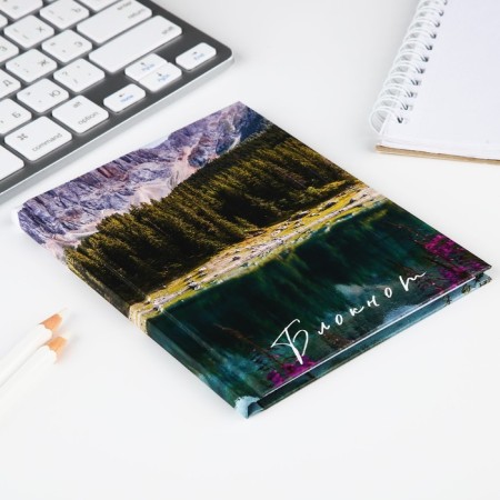 Notepad A6 in a solid cover, 40 sheets "Nature"-3