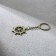 Metallic key keychain "February 23", 6 x 20 cm