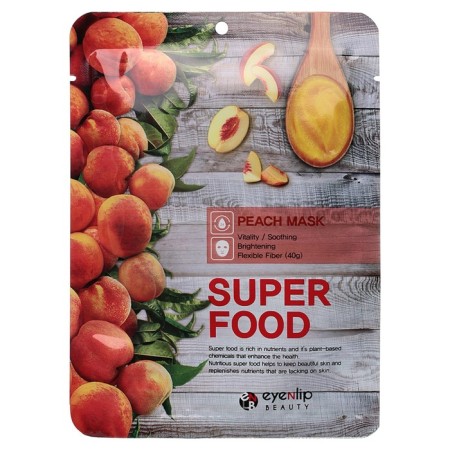 Facial face mask Eyenlip Super Food Peach, 23 ml