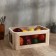 Italy, 32 × 22 × 14 cm storage basket, light wood color