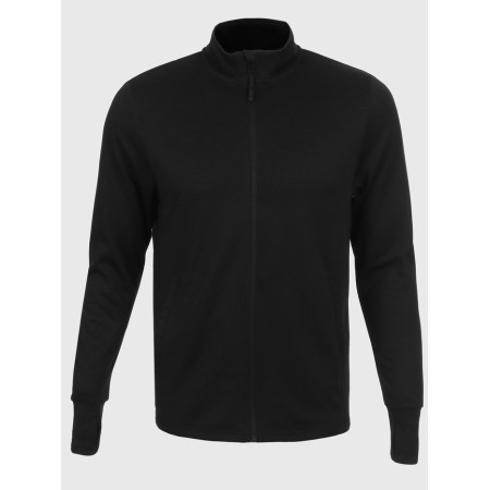 Long -line male Resport, on a zipper, p. 52, the color is black, basic, with a long sleeve-11