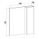 Cabinet-mirror "Malta 70" Gray oak, right