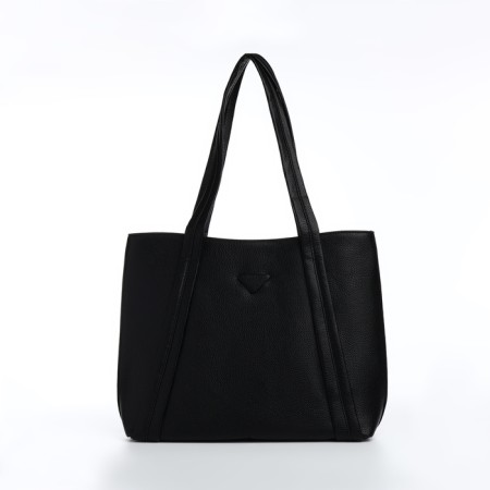 Bag Female Tout with zipper, black color