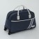 Road bag on wheels, external pocket, blue color