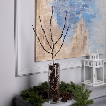 LED branch 70 cm, 20 LED, brown, AAH2 (not complete), glow of multi-2
