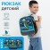 Children's backpack on a zipper, 1 outer pocket, insert mix, blue color