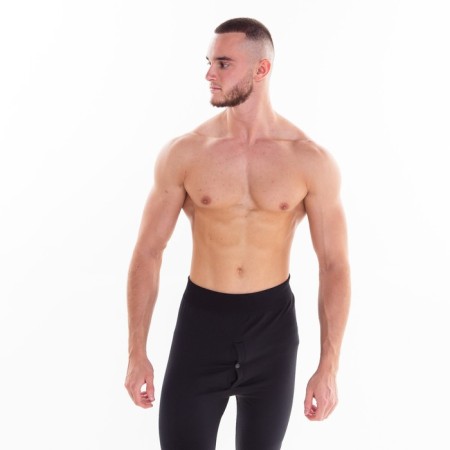 Male thermal underwear (pants), black color, size 54-56-2