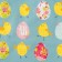 Towel "Easter chickens" 40x73 cm, 100% HL, sarzha 190 g/m2