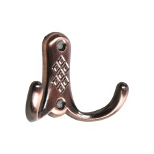 Hook furniture tundra TKD024, two -rod, copper