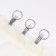 Ring for a cornice, with a clamp, d = 22/26 mm, silver color