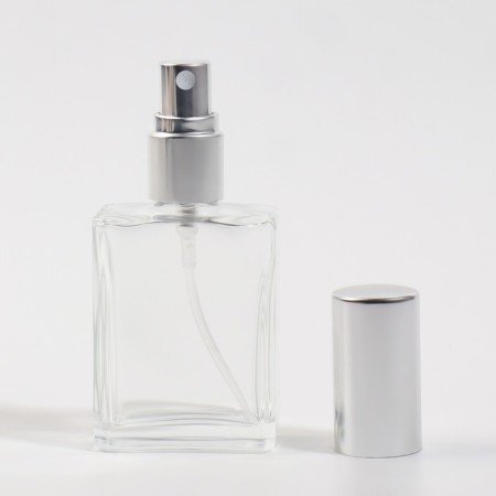 Perfume bottle, with a spray, 15 ml, silver color-6
