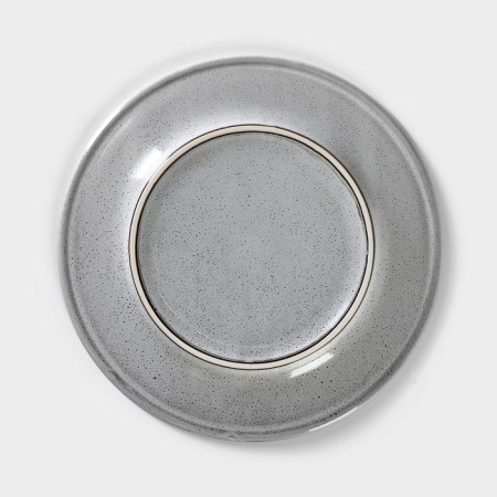 Porcelain plate nebbia, d = 20 cm, color gray mix-3