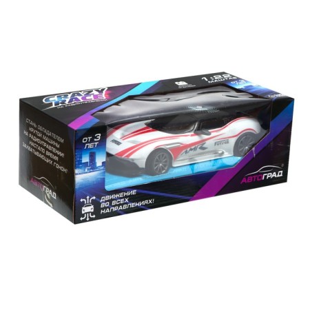 Radio -controlled machine "Shokukar", a scale of 1:22, works from batteries, white color-4