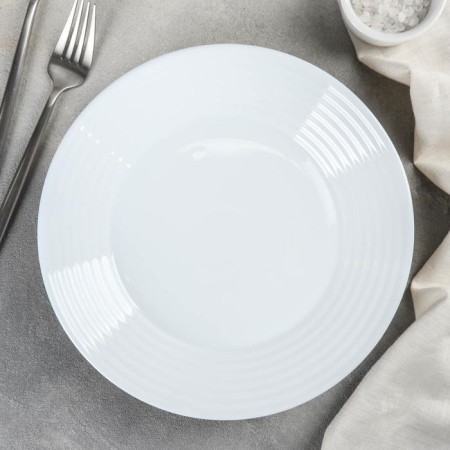 Deep plate Luminarc Harena asean, D = 23 cm, glass -ceramic, white color-1