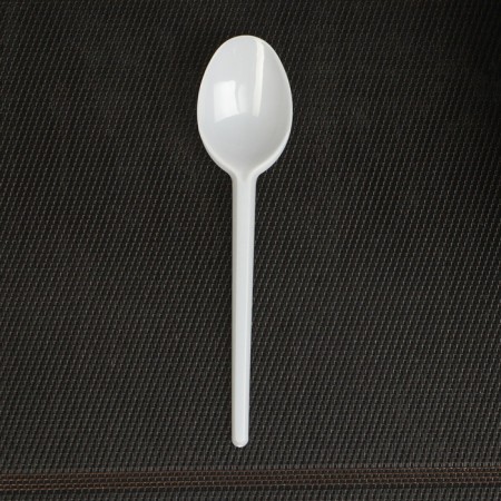 A spoon of plastic disposable white, dining room, 15.5 cm, set 6 pcs-3