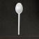 A spoon of plastic disposable white, dining room, 15.5 cm, set 6 pcs