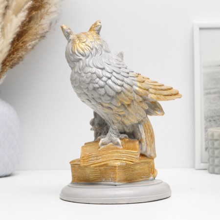 Figure "Filin on Bolshoi Books" Gray, 21x15x13cm-9