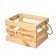 Box for vegetables and fruits, 29 × 23 × 19 cm, wooden, Greengo