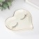 Souvenir ceramic stand for the rings "Heart with cilia" 11x11.5x1.4 cm