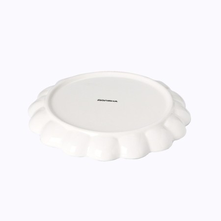 Serving share "Dracosha", 20 × 20 × 2.5 cm, white color-2