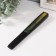 Fan plastic, textile h = 26.5 cm "Green Garden on the Yellow Background"