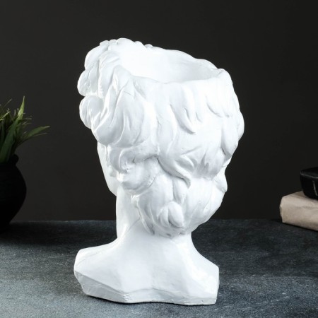 Kashpo - Organizer "David's head" Belaya, 19x27x17cm-4