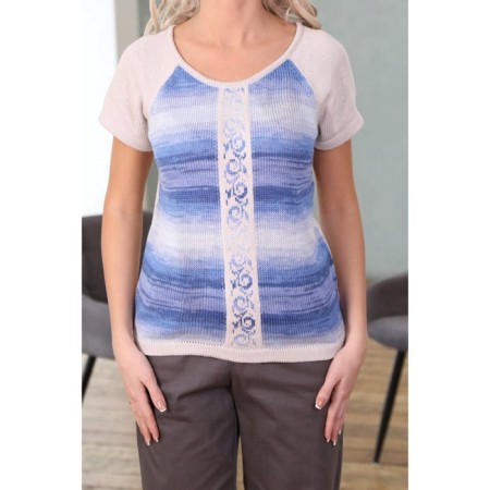 Female jumper, size 46, blue color-11