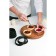 A set of perforated forms for baking shares, internal d = 8 cm, 6 pcs, black color