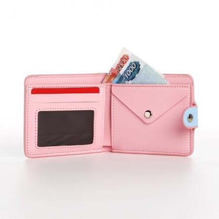 Wallet on the button, the color is blue-4