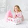 Coted for dolls with bed linen and a canopy, the collection "Diamond Princess" White