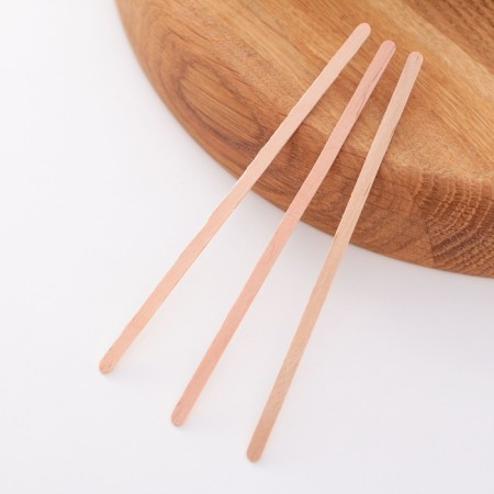 Disposable stirrer, 14 cm, birch, beige color