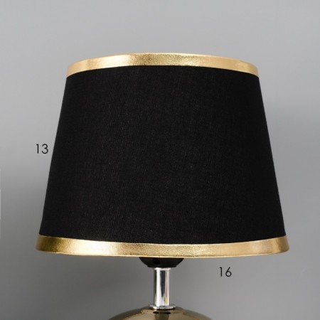 Traffic lamp with lampshade Risalux "Drops", 1 × 40 W, E27, Black /Gold, 17 × 17 × 24 cm-5