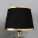 Traffic lamp with lampshade Risalux "Drops", 1 × 40 W, E27, Black /Gold, 17 × 17 × 24 cm