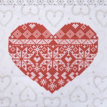 Bed linen "Ethel" duet Heart 143*215 cm - 2 pcs, 220*240 cm, 70*70 cm -2 pcs, 100% HL-4