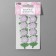 Knitted elements "flowers", 2.5 × 3.5 cm, 10 pcs, lilac/green color