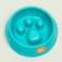 Laping bowl for slow feeding "Paw", 18.5 x 17.5 x 5 cm, turquoise