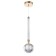 Bayerlux lamp "She" LED 17W gold 10.5x10.5x45-130 cm