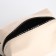 Cosmetic bag with zipper, dairy color