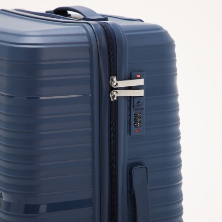 Big suitcase 28 ", lightning department, code castle, 4 wheels, blue color-3