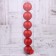 Set of balls plastic D-8 cm, 6 pcs "gloss" red