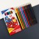 Color pencils, 12 colors, trihedral, avengers