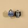 Set of jewelry "Kis-kis" bracelet, earrings, ring
