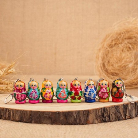 Trick "Matryoshka", 4.5x2.5 cm, manual painting, mix-2