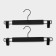 Pan for trousers and skirts with clamps, plastic Soft-Touch, 32.5x13 cm, 2 pcs