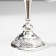 Summary Metal for 5 candles "Pink evening" Color silver 20.5x21x21 cm